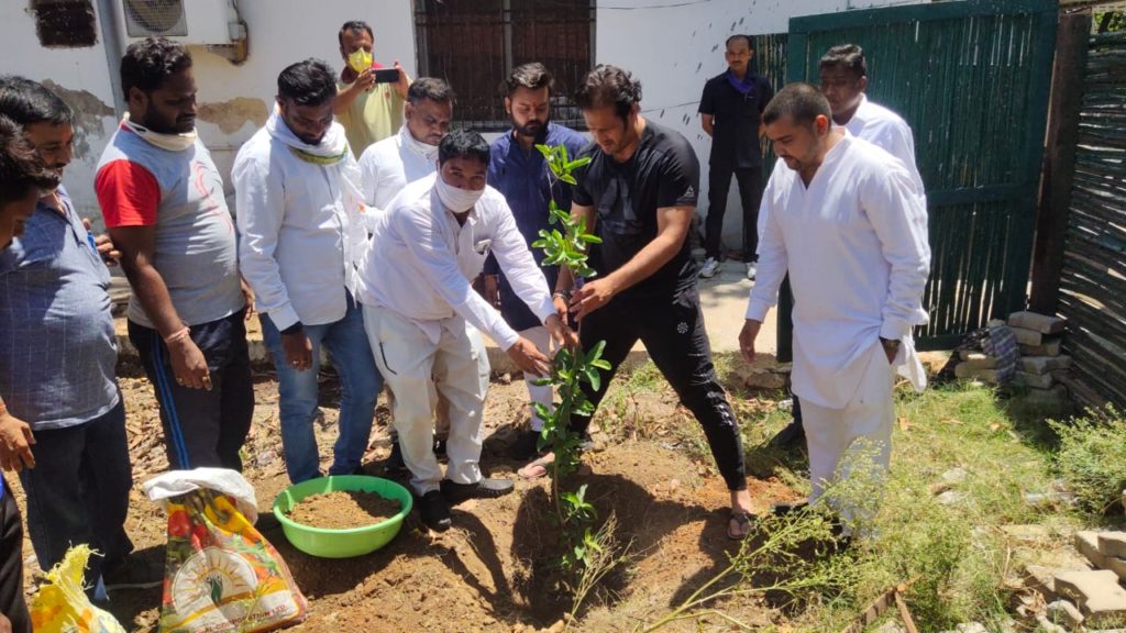 विश्व पर्यावरण दिवस के मौके पर विकास उपाध्याय ने किया वृक्षारोपण,वृक्ष बचाने की अपील