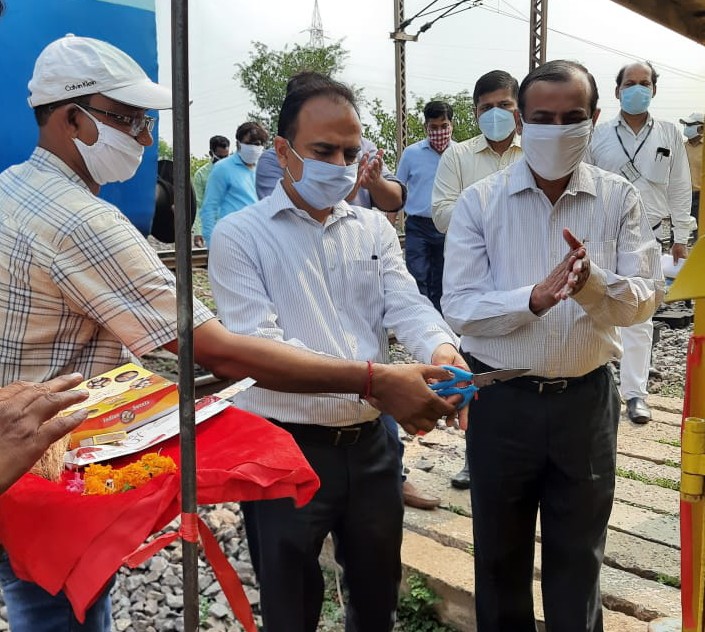 मंडल रेल प्रबंधक श्याम सुंदर गुप्ता द्वारा दुर्ग, भिलाई पावर हाउस रेलवे स्टेशन एवं पीपीयार्ड और कोचिंग डिपो का निरीक्षण किया गया