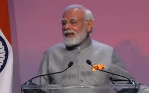 प्रधानमंत्री नरेंद्र मोदी डेनमार्क में भारतीयों को किया संबोधित