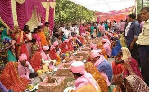 24 जोड़े का सामुहिक विवाह सम्पन्न,मुख्यमंत्री कन्या विवाह योजना अंतर्गत …