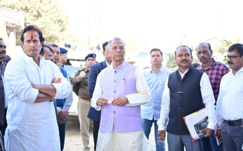 लोक निर्माण मंत्री ताम्रध्वज साहू ने राजधानी में निर्माणाधीन ब्रिज, का किया निरीक्षण..