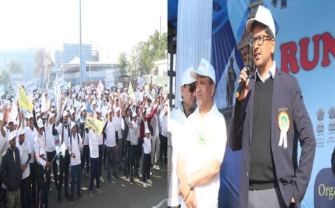 जय जवान-जय किसान और जय विज्ञान के नारे के साथ रन फॉर साइंस मैराथन में दौड़े 1500 से अधिक प्रतिभागी हुए शामिल।