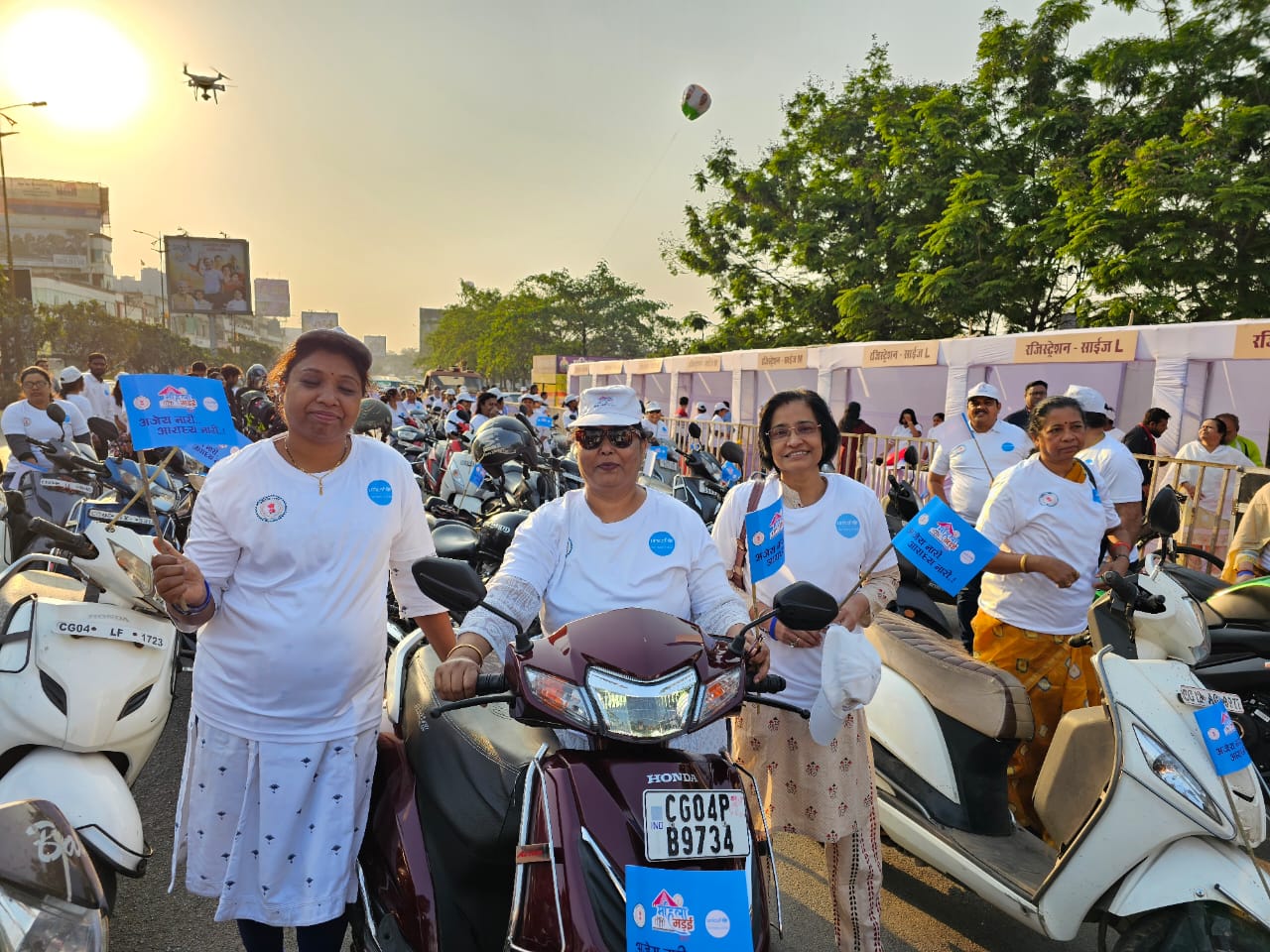 महिला सशक्तिकरण का संदेश लेकर बड़ी संख्या में महिलाओं ने निकाली स्कूटी रैली…