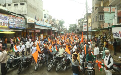 इंदौर में निकली तिरंगा यात्रा, 75 स्थानों पर स्वतंत्रता दिवस पर एक साथ होगा ध्वजारोहण…