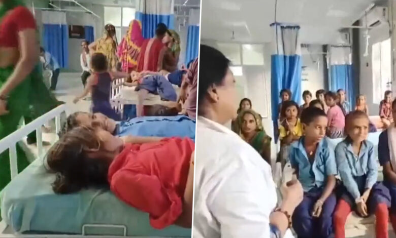 मध्याह्न भोजन खाने के बाद 50 स्कूली बच्चे हुए बीमार, video  आया सामने…