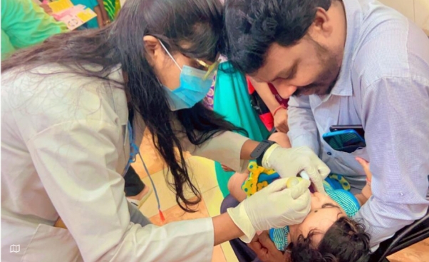 आयुर्वेद महाविद्यालय चिकित्सालय में 1270 बच्चों का कराया गया स्वर्णप्राशन