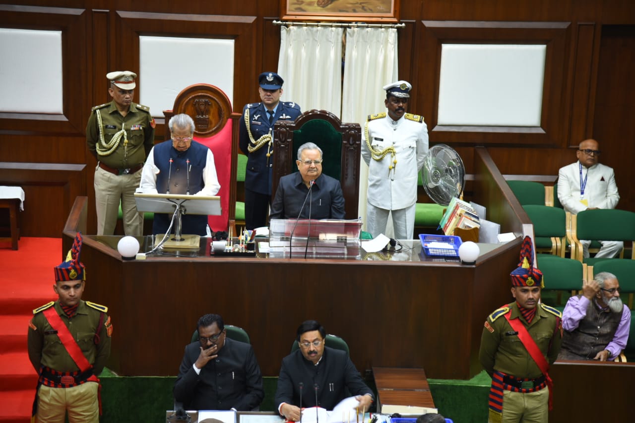 छत्तीसगढ़ विधानसभा शीतकालीन सत्र का दूसरा दिन, राज्यपाल का हुआ अभिभाषण, नई सरकार को बधाई देते हुए राज्यपाल ने कहा…