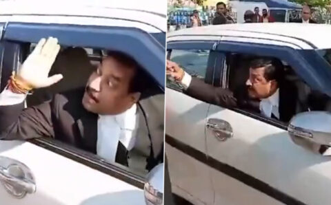 हाईकोर्ट के वकील ने पुलिसकर्मी से बदसलूकी करने के बाद दी भद्दी-भद्दी गालियां, वीडियो वायरल