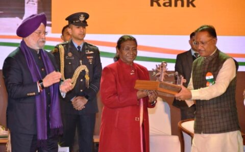 छत्तीसगढ़ देश का तीसरा सबसे स्वच्छ राज्य…