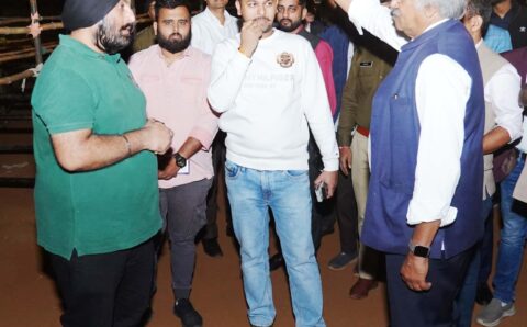 देर रात पुलिस परेड ग्राउंड पहुंचे संस्कृति मंत्री बृजमोहन अग्रवाल…
