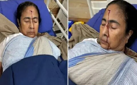 सीएम ममता बनर्जी के सिर पर लगी गंभीर चोट..!! जानिए कैसे लगी चोट…