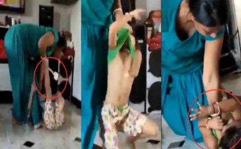 कल्युगी माँ का मासूम बच्ची को बेरहमी से पिटती का वीडियो…