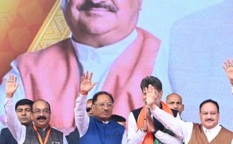 जे पी नड्डा ने कहा- डबल इंजन की सरकार में मिल रहा डबल फायदा, 1124 करोड़ रूपए के विभिन्न विकास कार्याें का भी किया लोकार्पण और शिलान्यास
