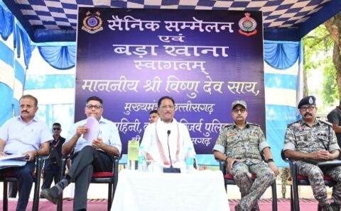 गलगम पहुंचे सीएम साय, जवानों का बढ़ाया हौसला, नक्सल विरोधी अभियान की सफलता पर दी बधाई