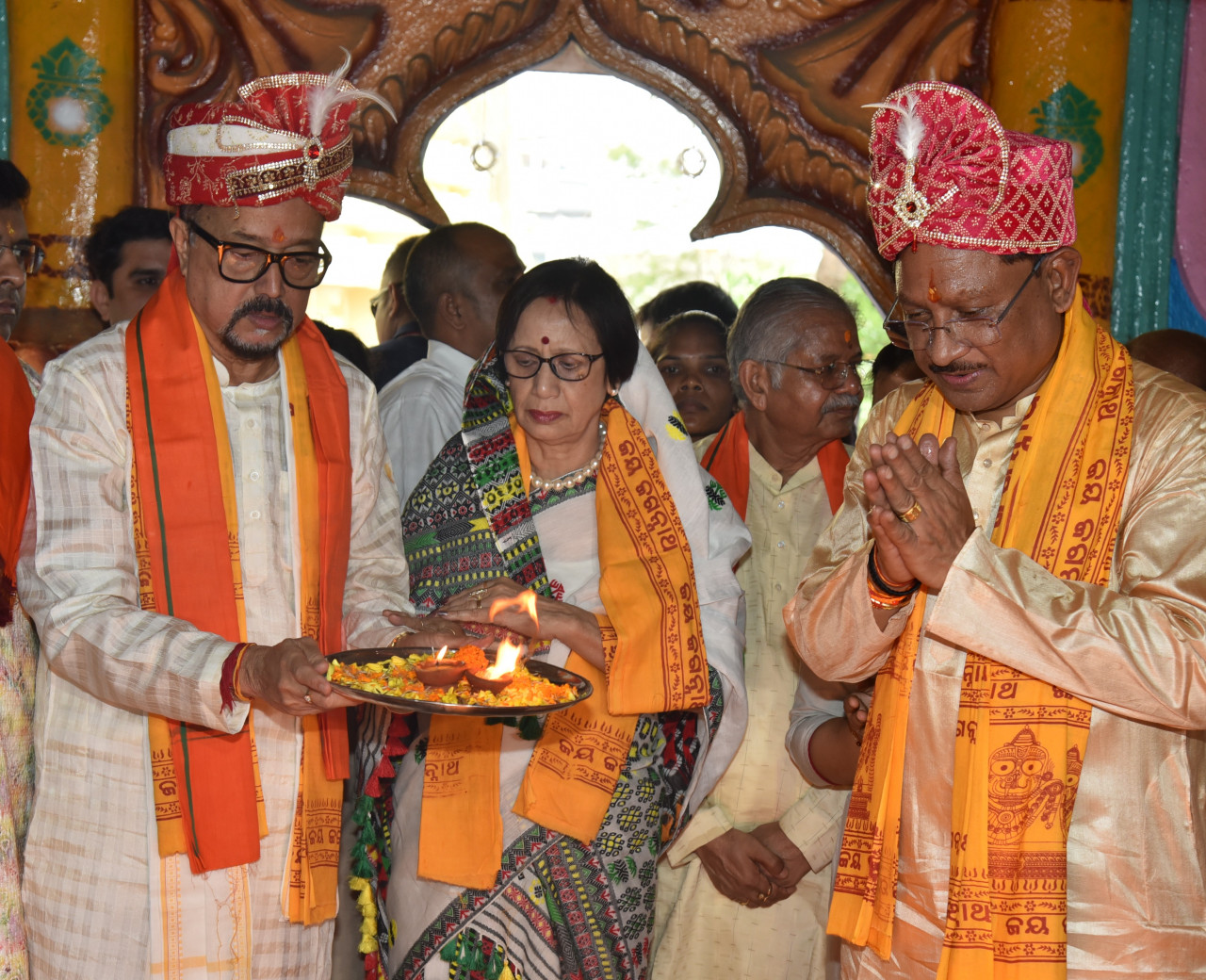 रथयात्रा महोत्सव में शामिल हुए राज्यपाल डेका