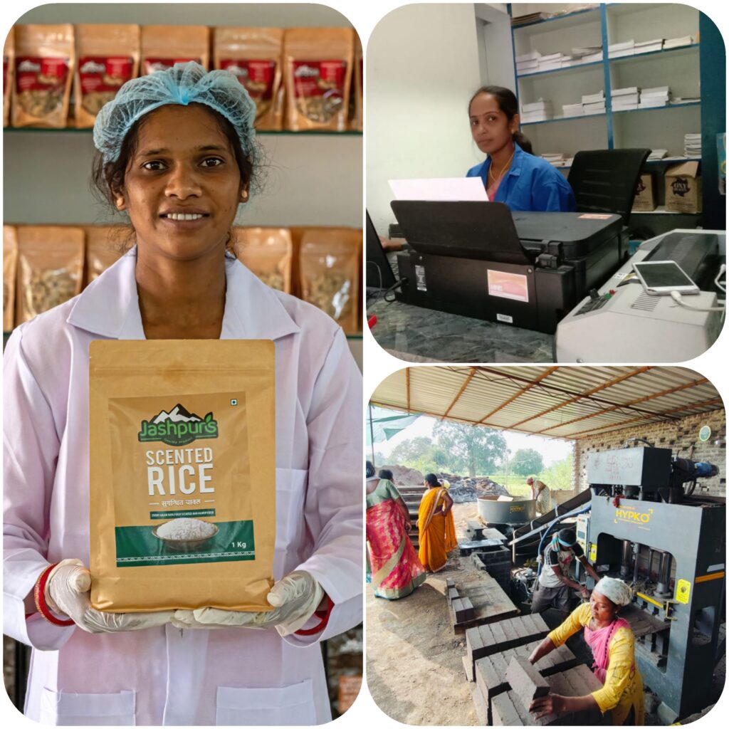 स्व सहायता समूह की दीदी आजीविका मूलक गतिविधियों से जुड़कर बनी आत्मनिर्भर