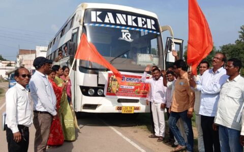 श्रीरामलला दर्शन के लिए 72 श्रद्धालु रवाना