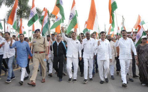 हर घर तिरंगा अभियान के तहत कोरबा नगर में तिरंगा यात्रा का हुआ आयोजन