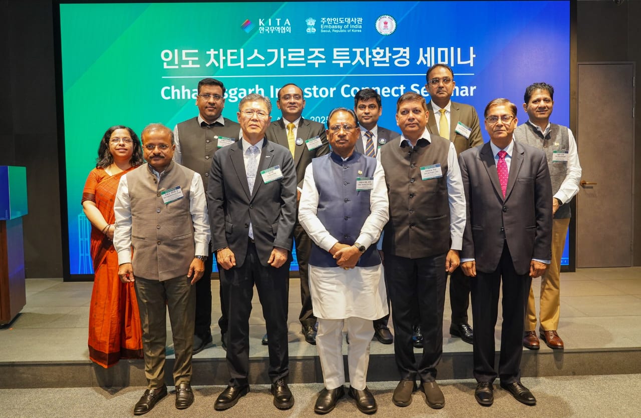 मुख्यमंत्री साय ने दक्षिण कोरिया प्रवास के दौरान निवेशकों को छत्तीसगढ़ में निवेश हेतु किया आमंत्रित
