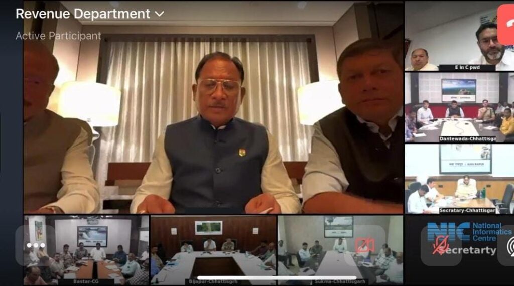 प्रभारी सचिव बाढ़ प्रभावित जिलों का भ्रमण कर राहत कार्यों का करें निरीक्षण – मुख्यमंत्री साय