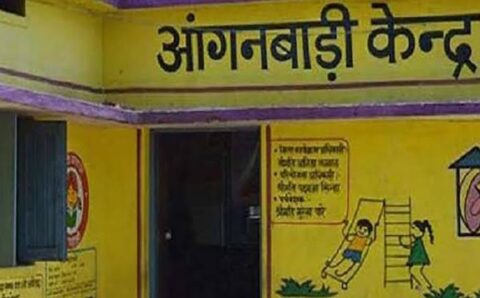 कंजिया में मनरेगा से बना आंगनबाड़ी भवन,बच्चों को मिला सुरक्षित शिक्षा और पोषण केंद्र