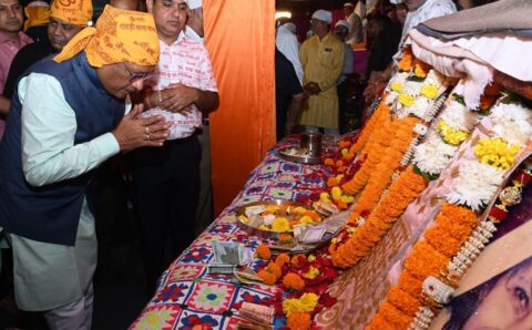 मुख्यमंत्री साय संत बाबा हरदास राम साहिब जी की बरसी महोत्सव में हुए शामिल