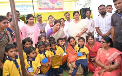 केन्द्रीय मंत्री अन्नपूर्णा ने निमोरा मॉडल आंगनबाड़ी का किया अवलोकन, राष्ट्रीय पोषण माह के आठवें संस्करण में आमजन की सहभागिता का किया आह्वान