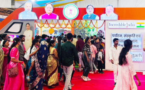 रजत जयंती राज्योत्सव में पर्यटन, संस्कृति एवं धर्मस्व विभाग का स्टॉल बना आकर्षण का केन्द्र