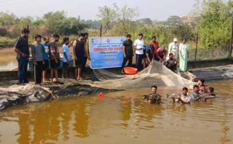 कृषि विज्ञान केन्द्र रायपुर में मिश्रित मत्स्य पालन प्रशिक्षण सम्पन्न
