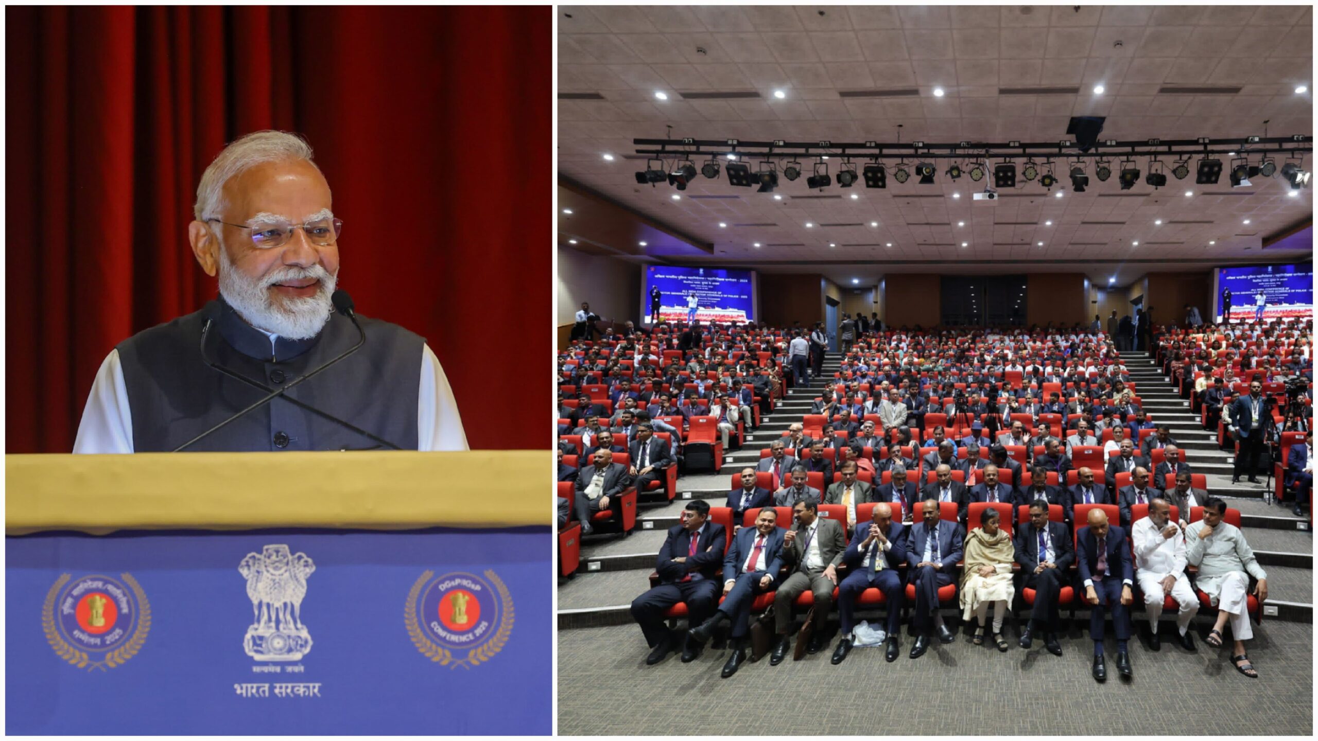 प्रधानमंत्री ने रायपुर में पुलिस महानिदेशकों/महानिरीक्षकों के 60वें अखिल भारतीय सम्मेलन की अध्यक्षता की