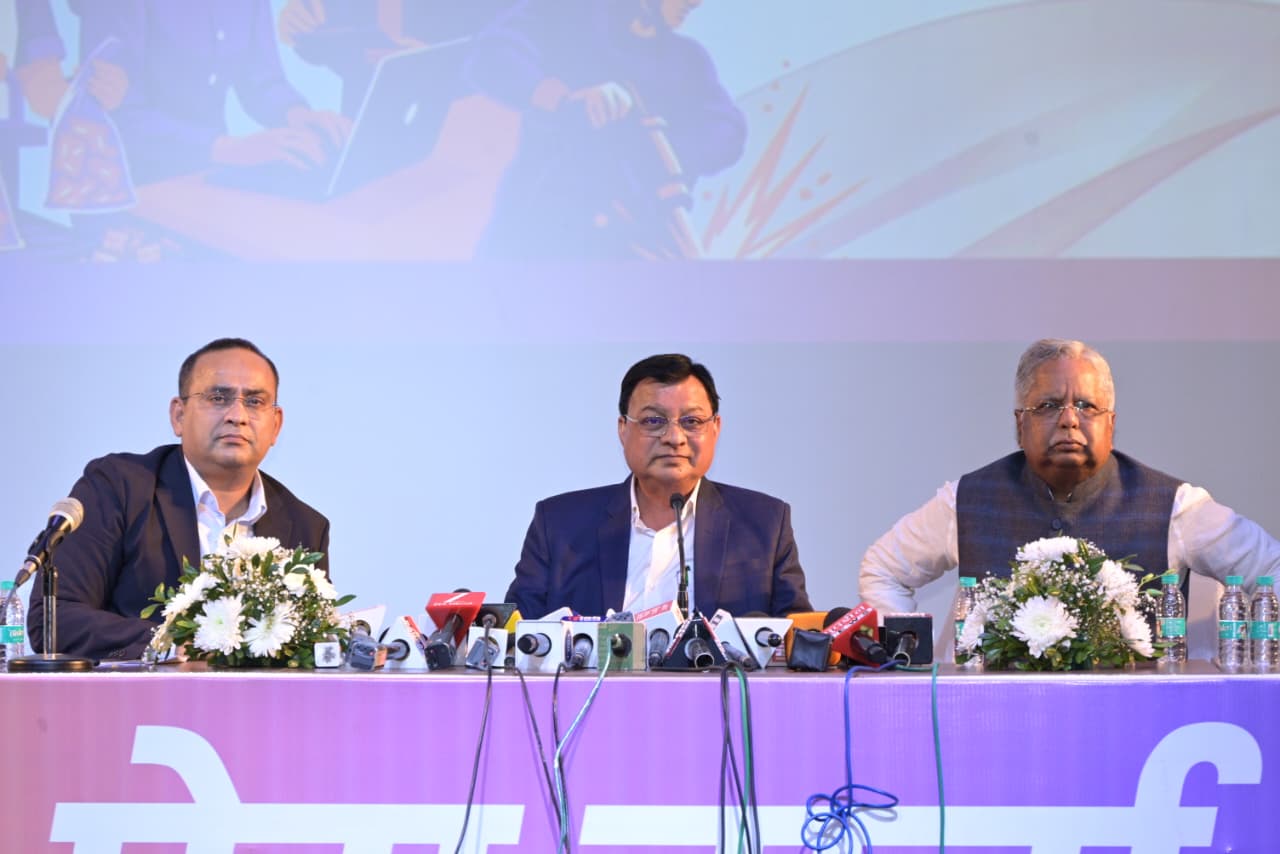 मंत्री लखन लाल देवांगन की पत्रकार वार्ता