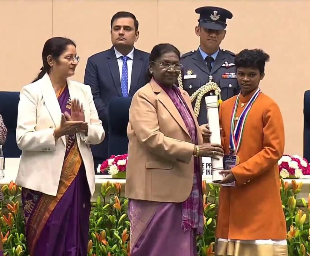 कोण्डागांव की योगिता मंडावी को प्रधानमंत्री राष्ट्रीय बाल पुरस्कार