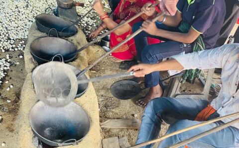 40 महिला किसान समूह ने मखाना प्रोसेसिंग एवं आधुनिक खेती तकनीक का व्यावहारिक प्रशिक्षण लिया