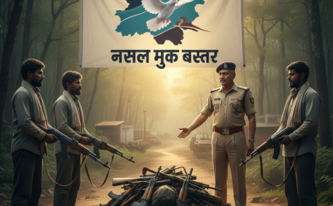 नक्सल मुक्त बस्तर की दिशा में एक और निर्णायक कदम : चार इनामी माओवादियों ने किया आत्मसमर्पण