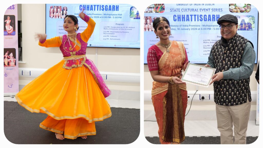 छत्तीसगढ़ की कला आयरलैंड तक पहुँची: डबलिन में छत्तीसगढ़ की लोकसंस्कृति की गूंज