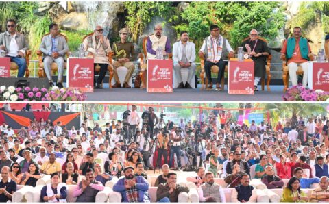 रायपुर साहित्य उत्सव में समाज और सिनेमा विषय पर केंद्रित रोचक परिचर्चा में उमड़ी श्रोताओं की भीड़