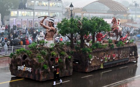 देश के पहले जनजातीय डिजिटल संग्रहालय की थीम पर कर्तव्य पथ पर सजी छत्तीसगढ़ की झांकी: फुल ड्रेस रिहर्सल में छत्तीसगढ़ की झांकी ने दिखाई जनजातीय संस्कृति की जीवंत झलक