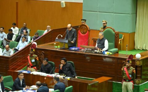 राज्यपाल डेका ने छत्तीसगढ की 6 वीं विधानसभा के अष्टम् सत्र को संबोधित किया