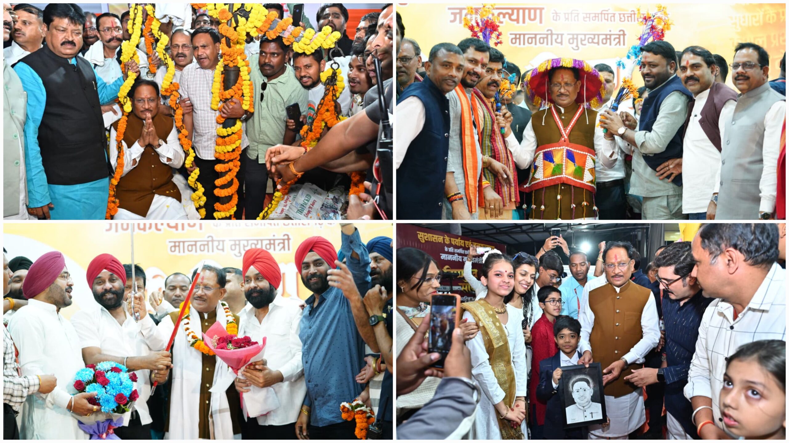 मुख्यमंत्री साय को मिलीं जन-जन की शुभकामनाएं, जन्मदिन पर मुख्यमंत्री निवास बना उल्लास का केंद्र