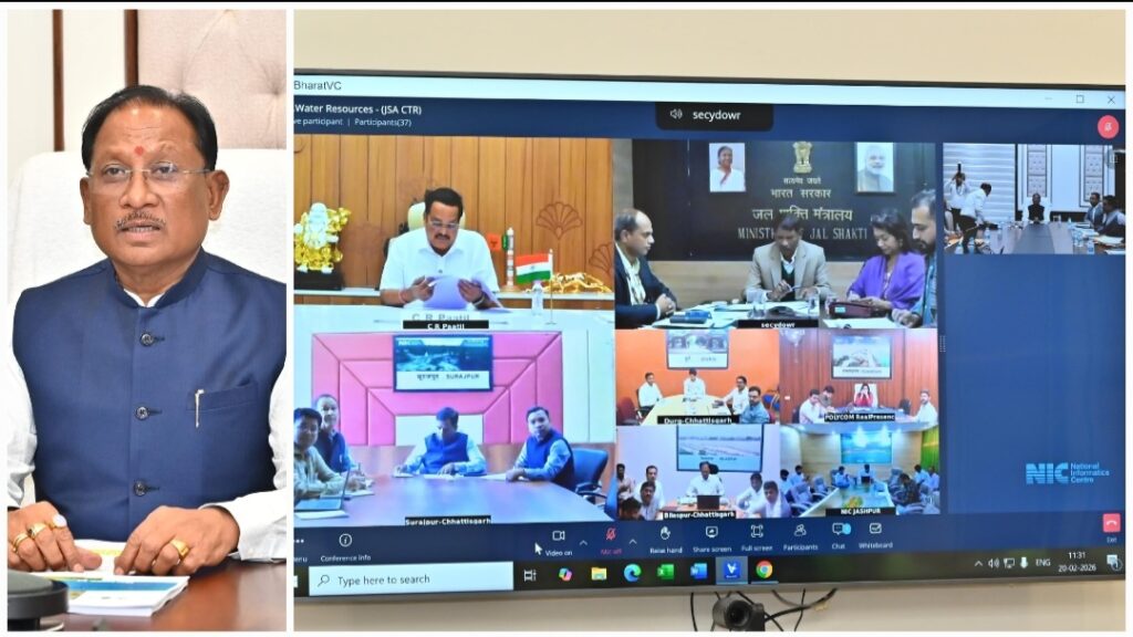 राज्य सरकार जल संरक्षण को जनआंदोलन का स्वरूप देने के लिए प्रतिबद्ध – मुख्यमंत्री साय