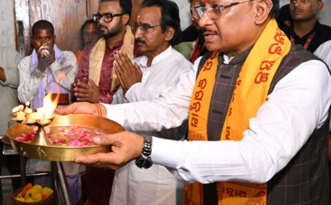 मुख्यमंत्री साय ने जगन्नाथ मंदिर में की पूजा-अर्चना