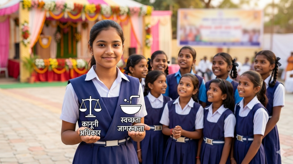 बालिकाओं के लिए कानूनी अधिकारों एवं स्वच्छता जागरूकता कार्यक्रम आयोजित