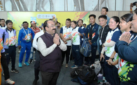 उप मुख्यमंत्री साव खेलो इंडिया ट्राइबल गेम्स देखने पहुंचे
