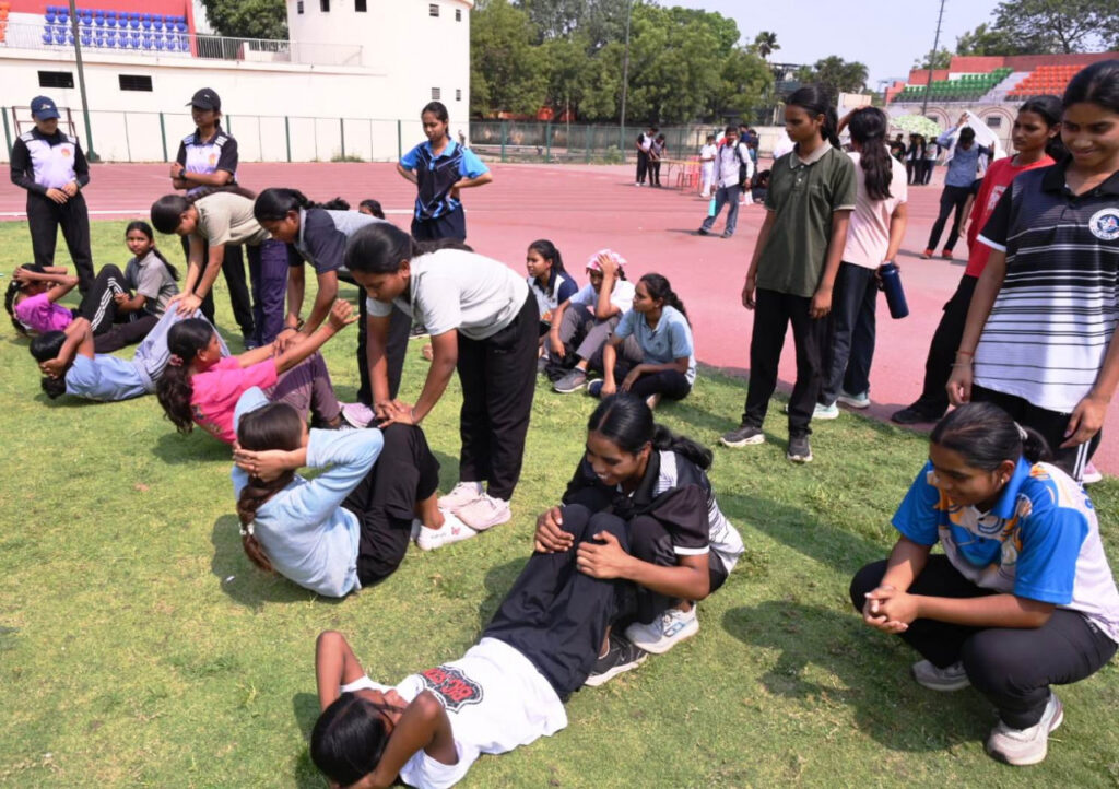 राज्य स्तरीय आवासीय खेल अकादमी में चयन के लिए ट्रायल शुरू, 204 खिलाड़ियों ने लिया हिस्सा