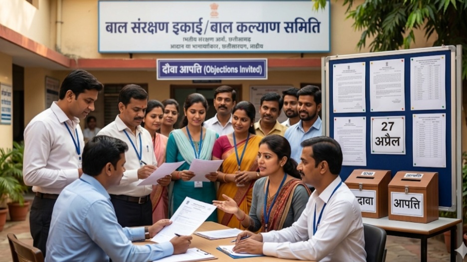 बाल संरक्षण इकाई एवं बाल कल्याण समिति में संविदा पदों पर भर्ती हेतु दावा आपत्ति 27 अप्रैल तक आमंत्रित