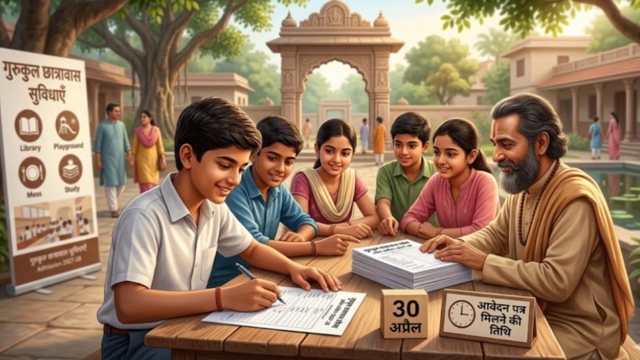 गुरुकुल छात्रावास में प्रवेश के लिए 30 अप्रैल से मिलेगा आवेदन पत्र